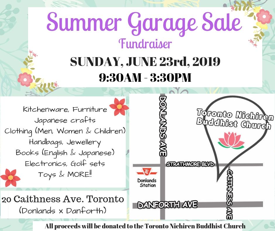Summer Garage Sale 2019